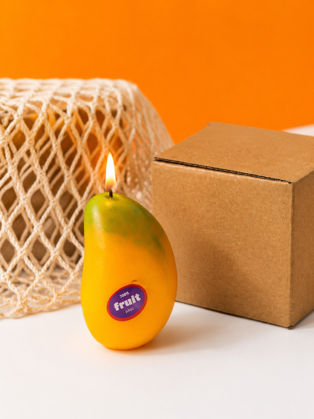 Mango scented candle