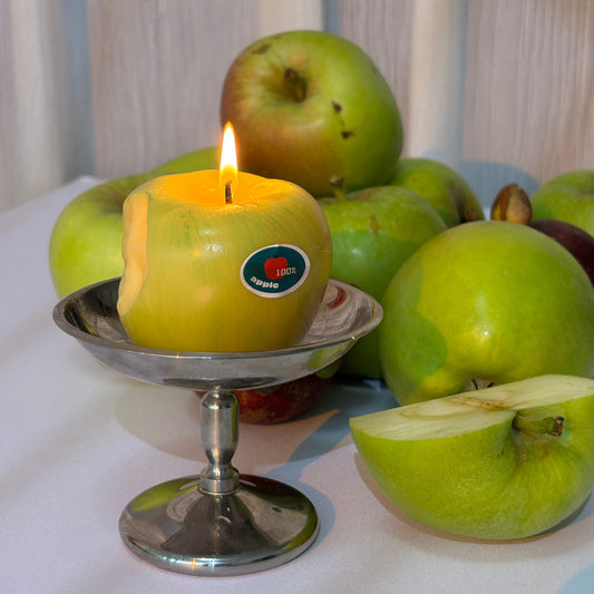 GREEN APPLE SCENTED CANDLE (Green apple Shaped Candle)