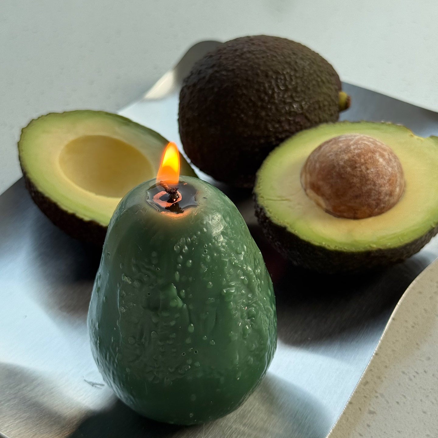 AVOCADO SCENTED CANDLE (Avocado Shaped Candle)