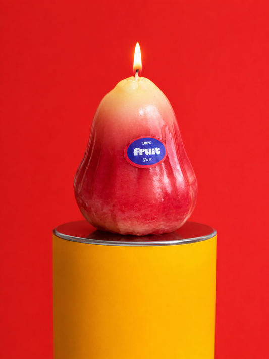 Wax apple scented candle