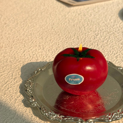 TOMATO SCENTED CANDLE.(Tomato Shaped Candle)