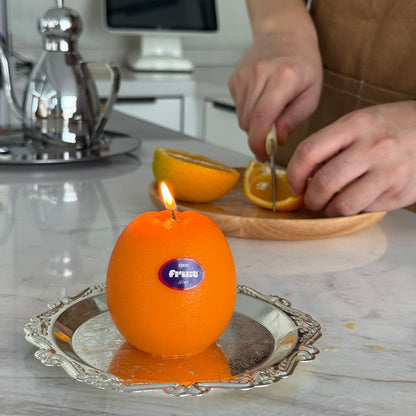 ORANGE SCENTED CANDLE (Orange Shaped Candle)