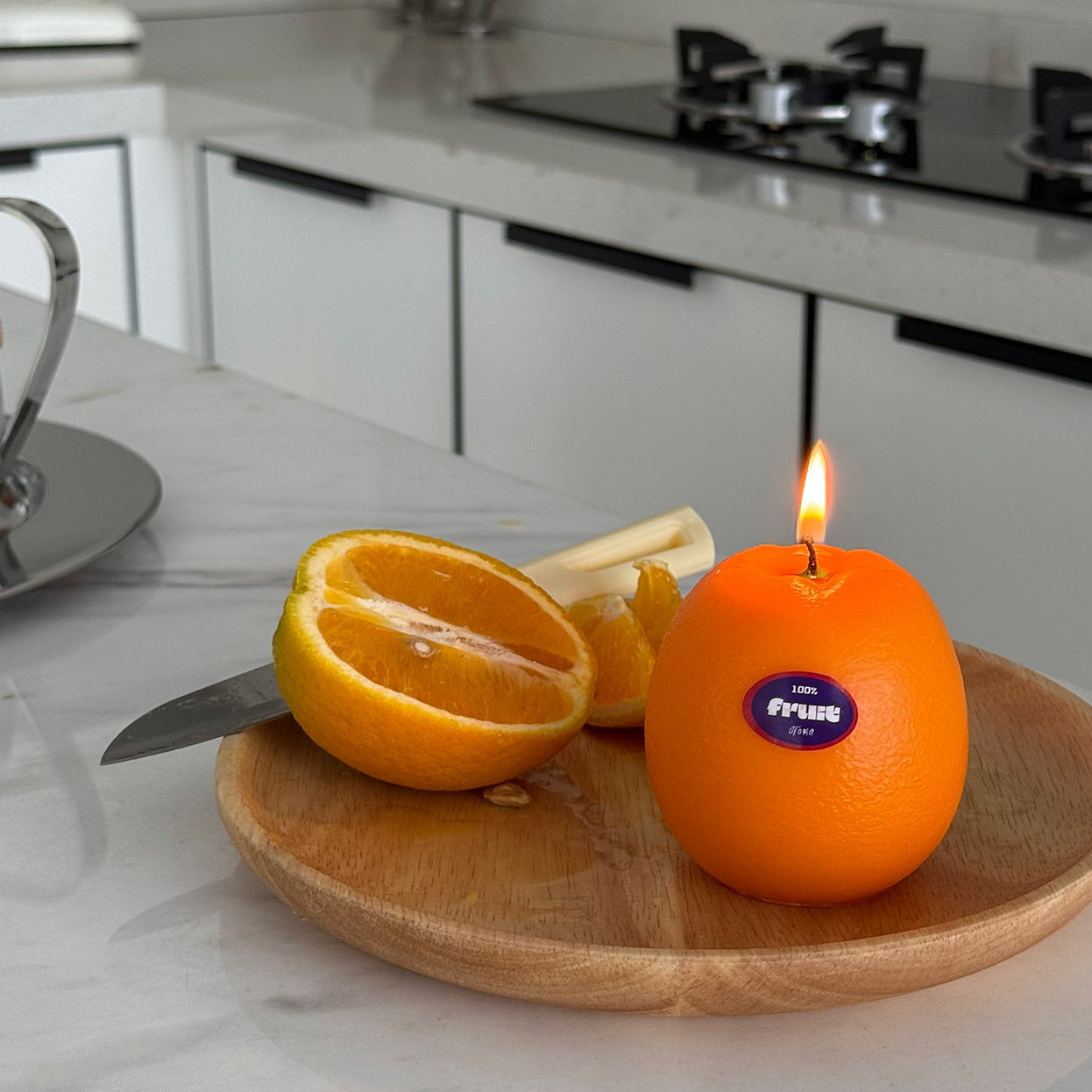 ORANGE SCENTED CANDLE (Orange Shaped Candle)