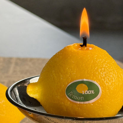 LEMON SCENTED CANDLE (Lemon Shaped Candle)