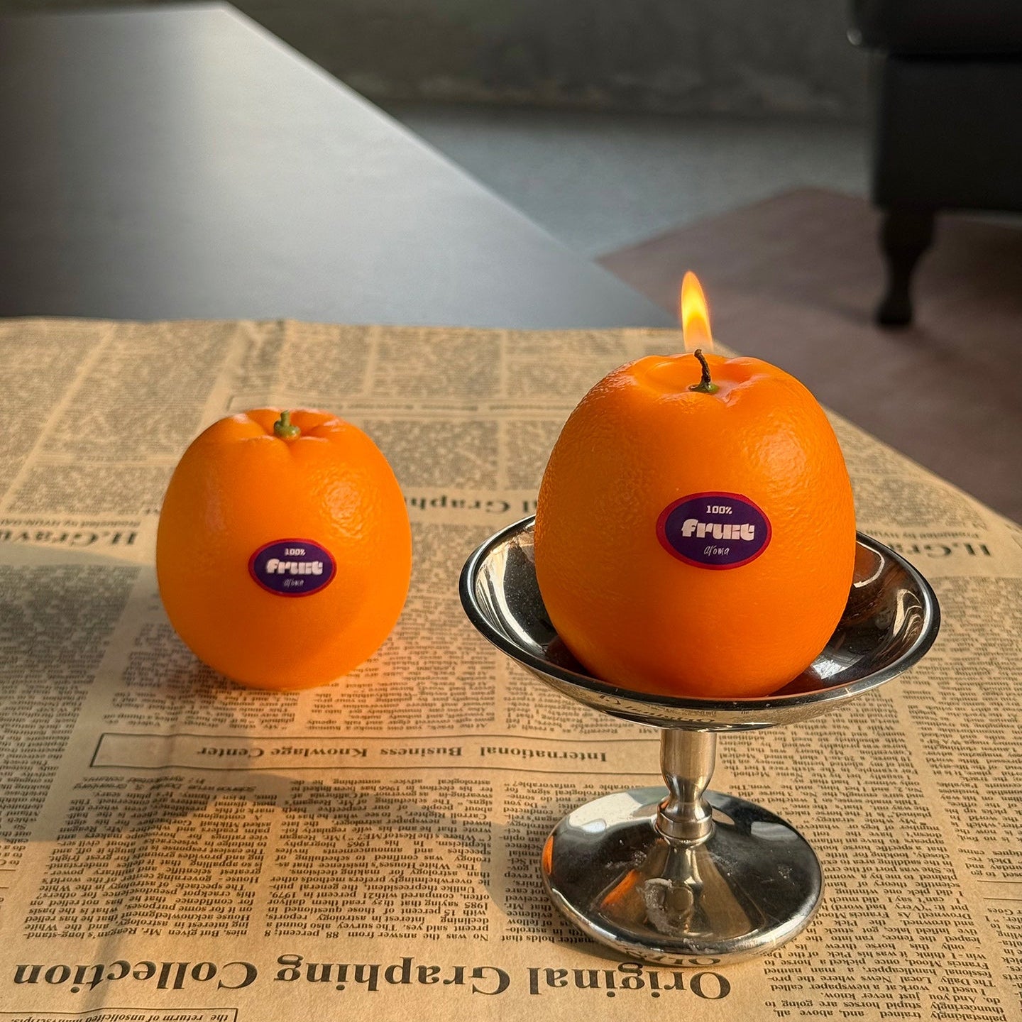ORANGE SCENTED CANDLE (Orange Shaped Candle)