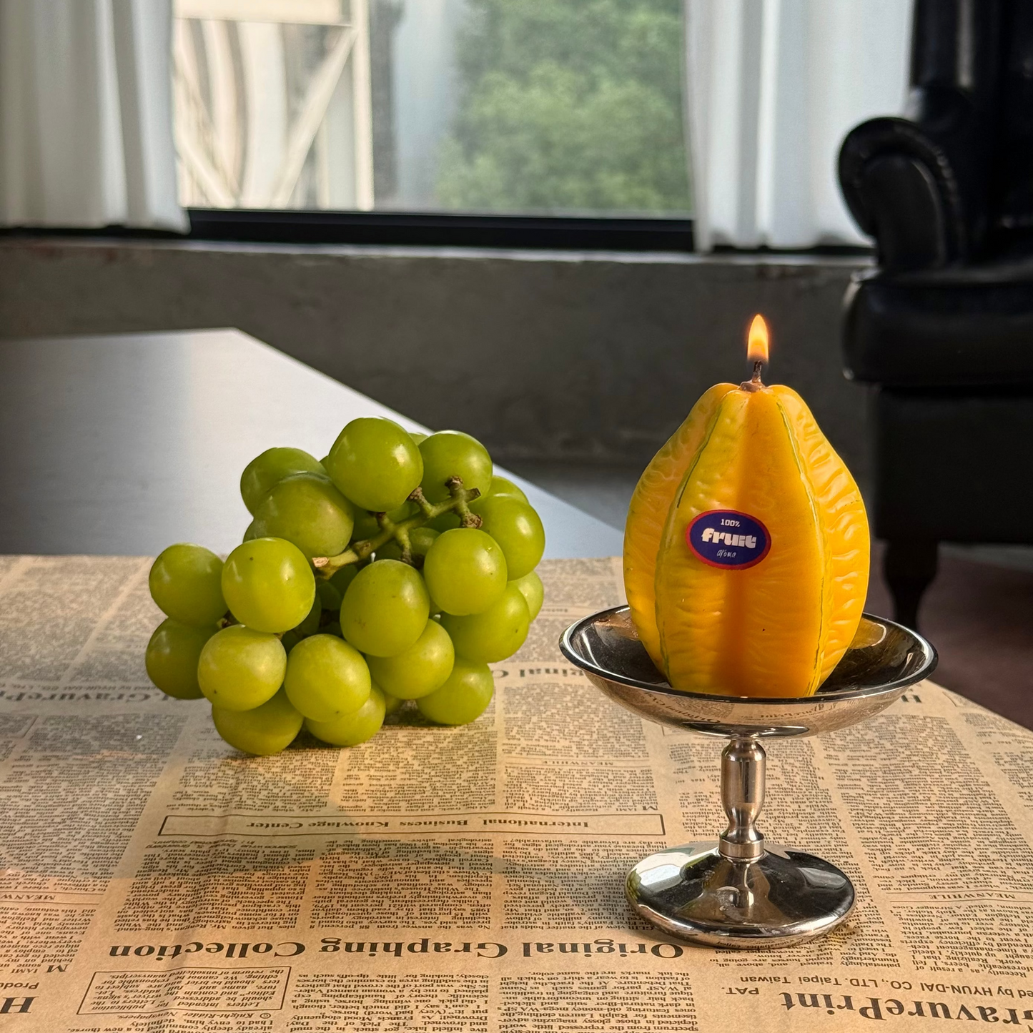 STAR FRUIT SCENTED CANDLE (Star fruit Shaped Candle）