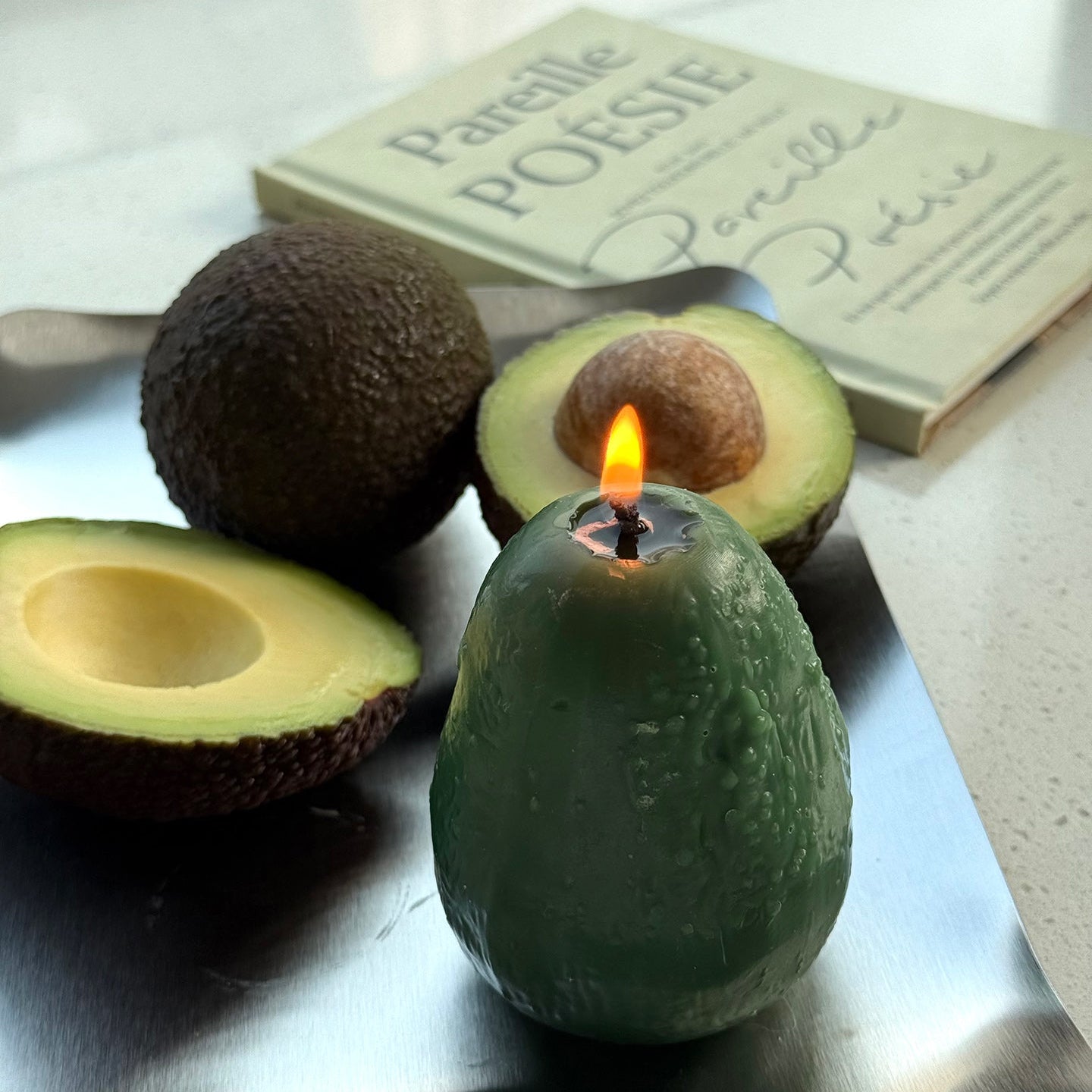 AVOCADO SCENTED CANDLE (Avocado Shaped Candle)