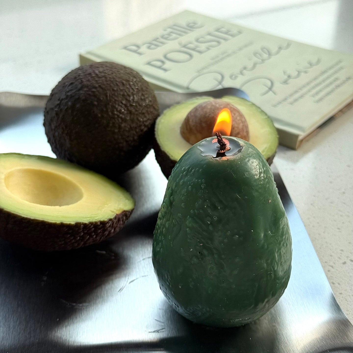 AVOCADO SCENTED CANDLE (Avocado Shaped Candle)