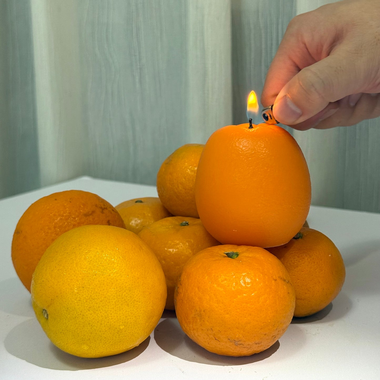 ORANGE SCENTED CANDLE (Orange Shaped Candle)