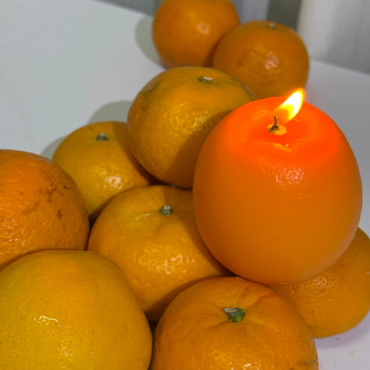 ORANGE SCENTED CANDLE (Orange Shaped Candle)