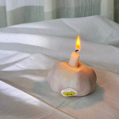 GARLIC SCENTED CANDLE (Garlic Shaped Candle)