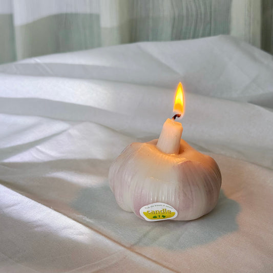 GARLIC SCENTED CANDLE (Garlic Shaped Candle)