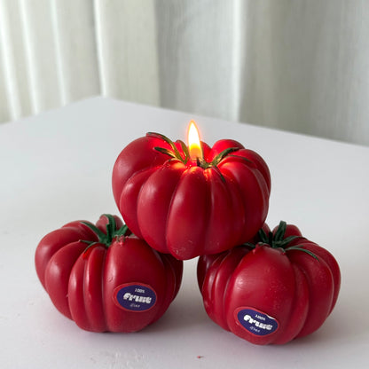 HEIRLOOM TOMATO CANDLES（Heirloom tomato Shaped Candle） - 3 PACK.