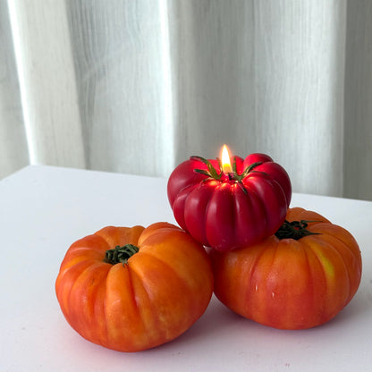 HEIRLOOM TOMATO CANDLES（Heirloom tomato Shaped Candle） - 3 PACK.