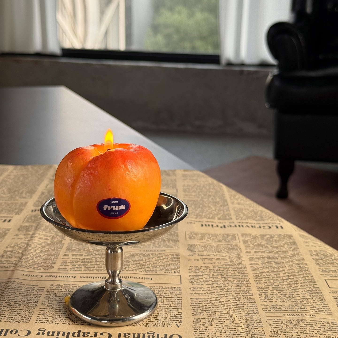 PEACH SCENTED CANDLE (Peach Shaped Candle)