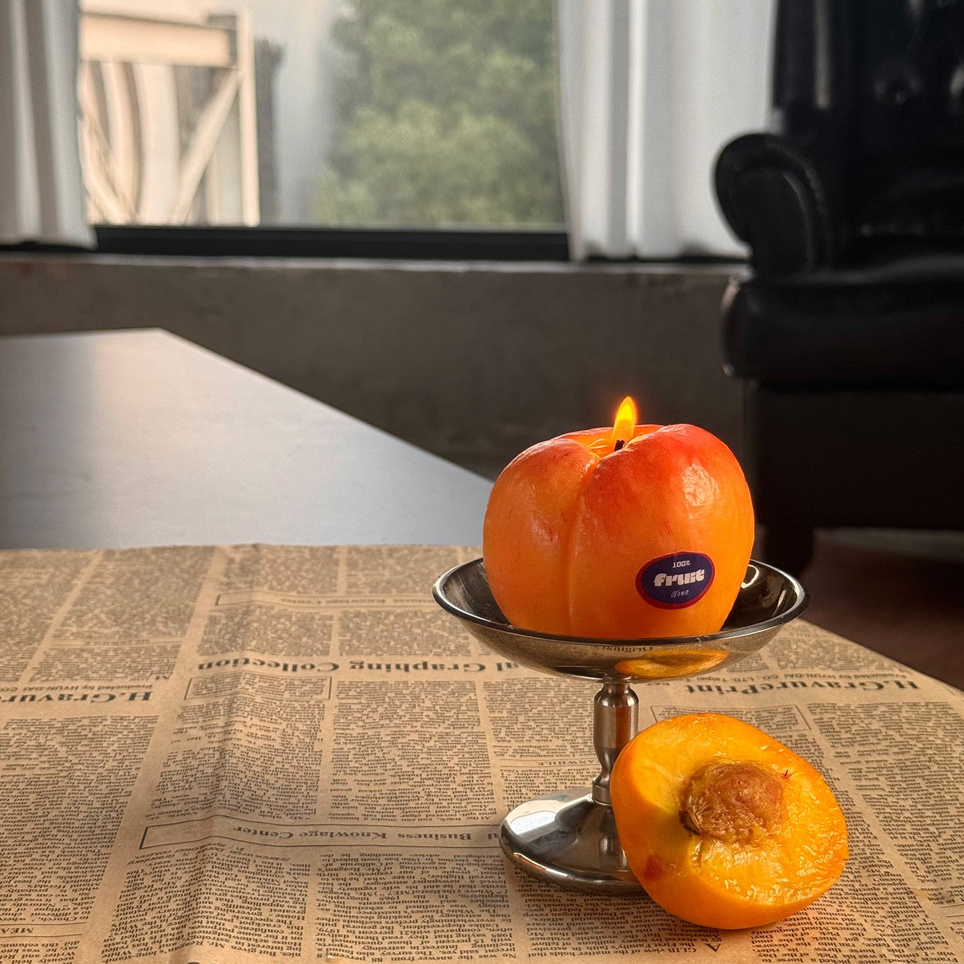 PEACH SCENTED CANDLE (Peach Shaped Candle)