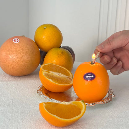 ORANGE SCENTED CANDLE (Orange Shaped Candle)