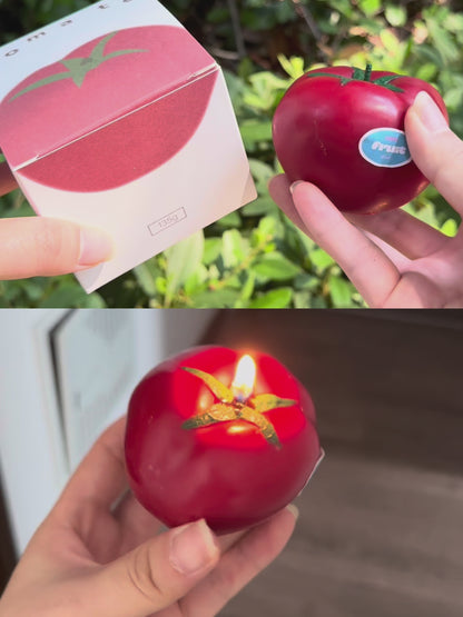 Tomato scented candle