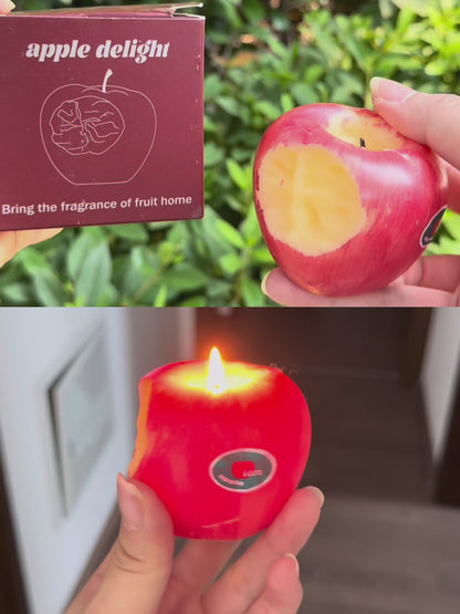 Bitten apple scented candle